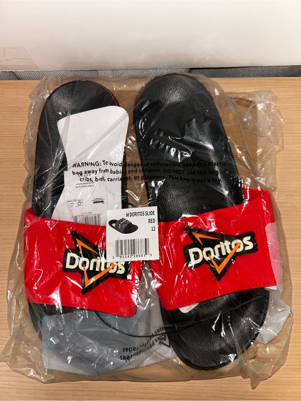 Men's Red Logo Slide Sandals